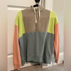 Urban Color block Quaterzip